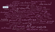 Comparing the Geographic Distributions and Growth of Mormons, Adventists, and Witnesses